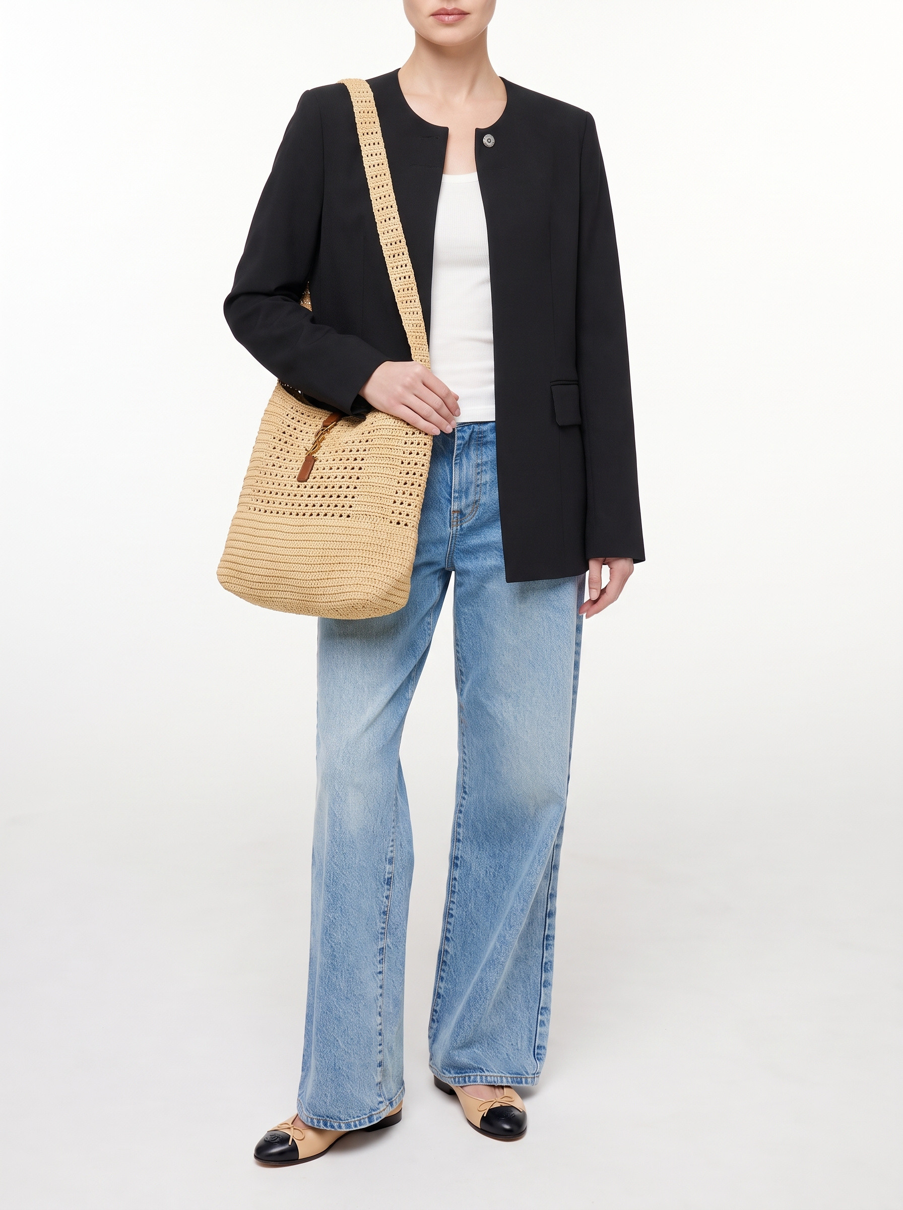 Saint Laurent Raffia Bag  2