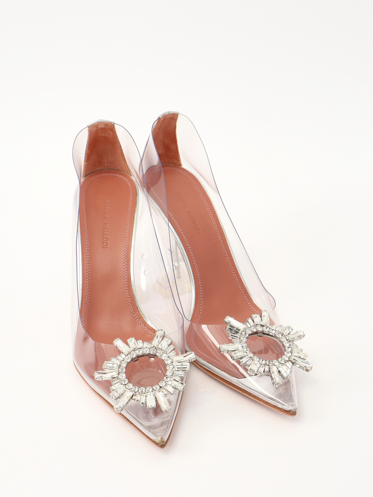 Обувь Amina Muaddi Begum Glass 38,5 изображение #4