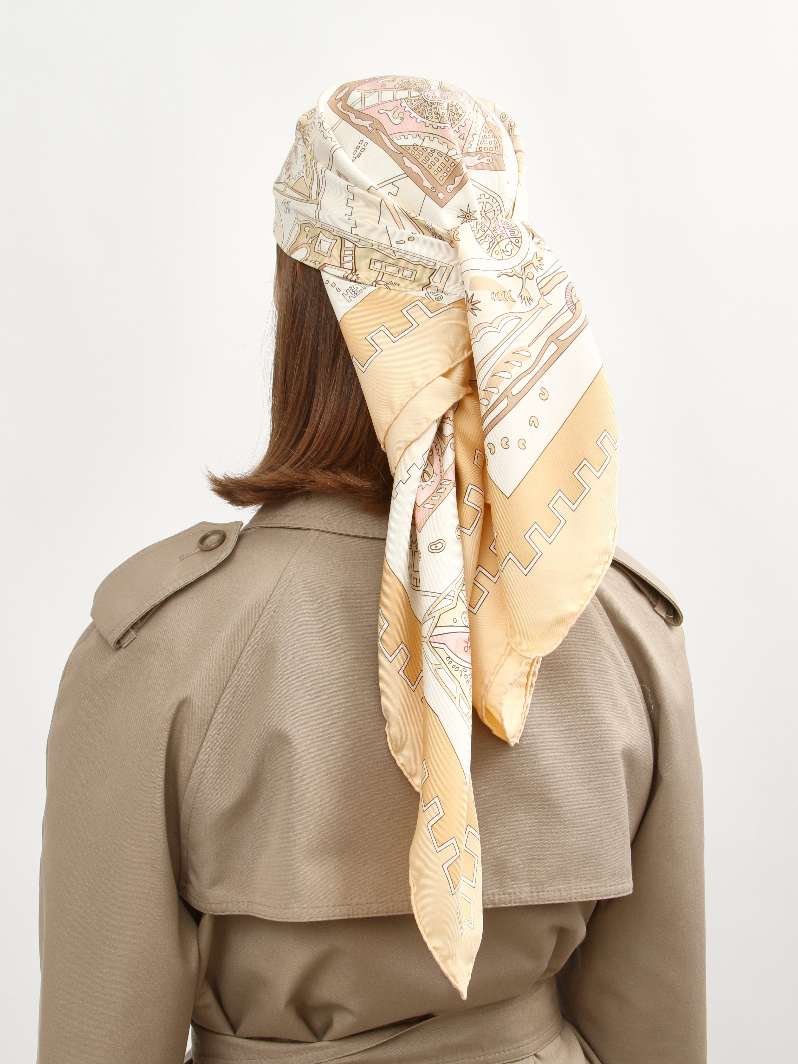 Hermes Silk Scarf  7