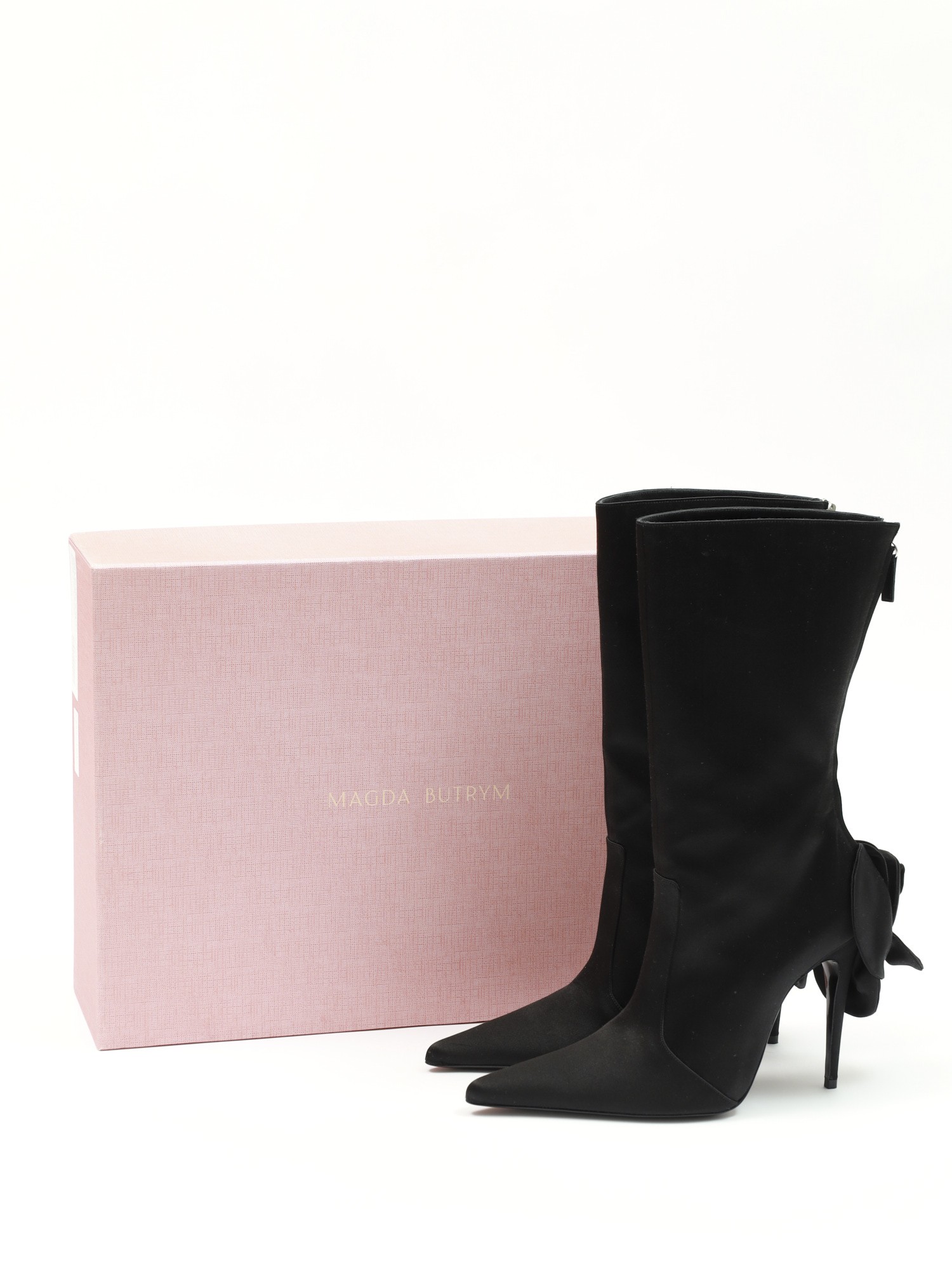 Magda Butrym Sharp Pointed Flower Boots 39 10