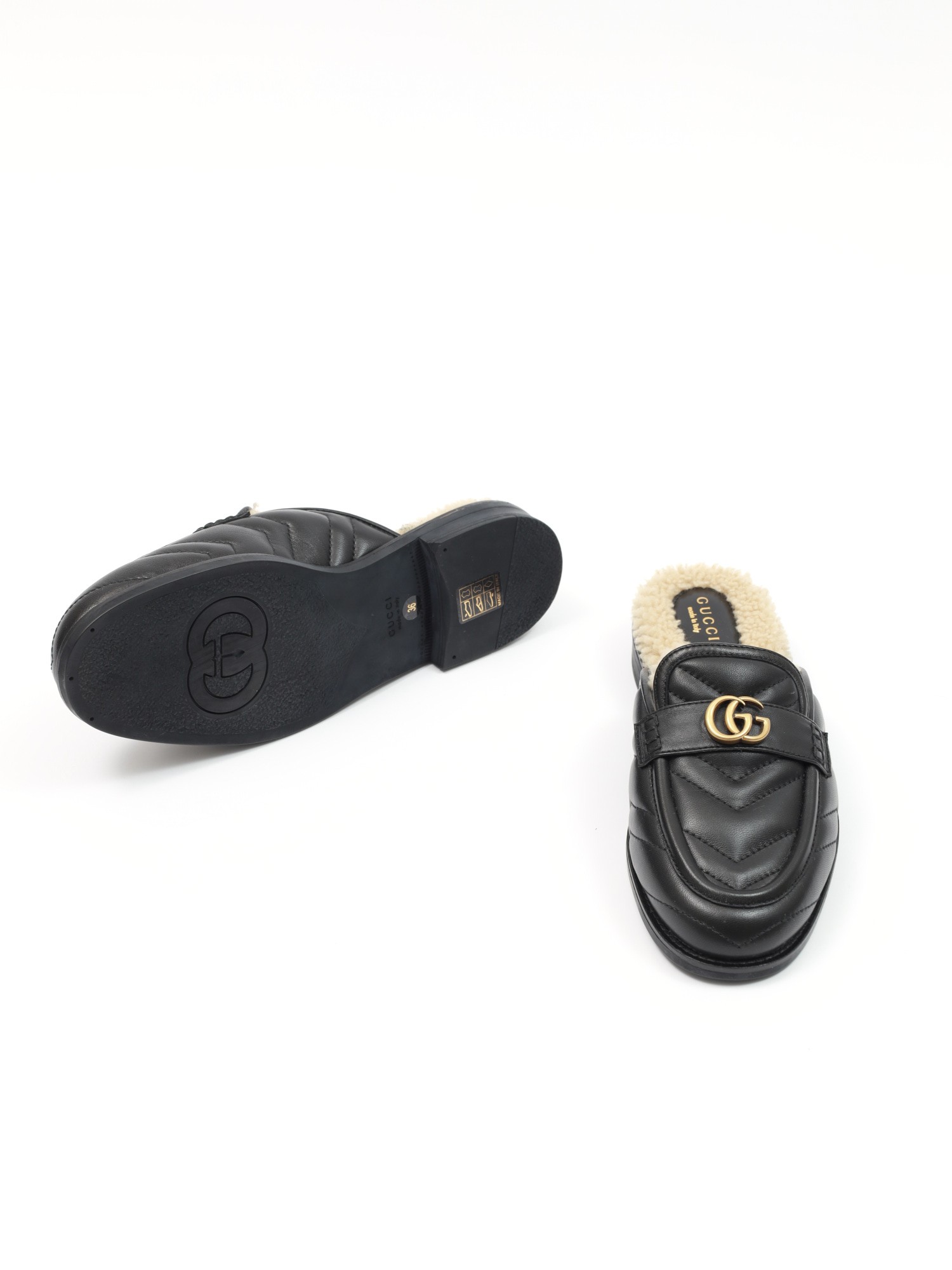 Gucci Fur Mules 36 10
