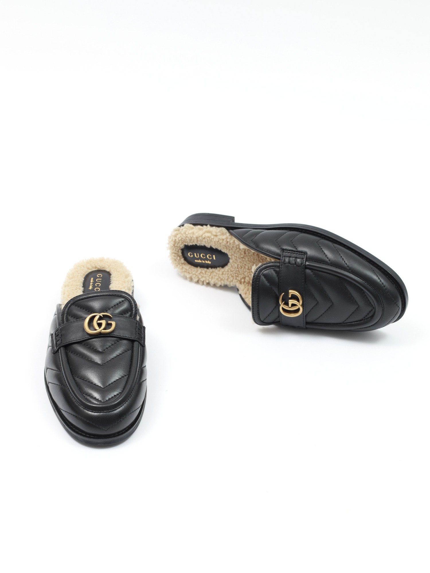 Gucci Fur Mules 36 5