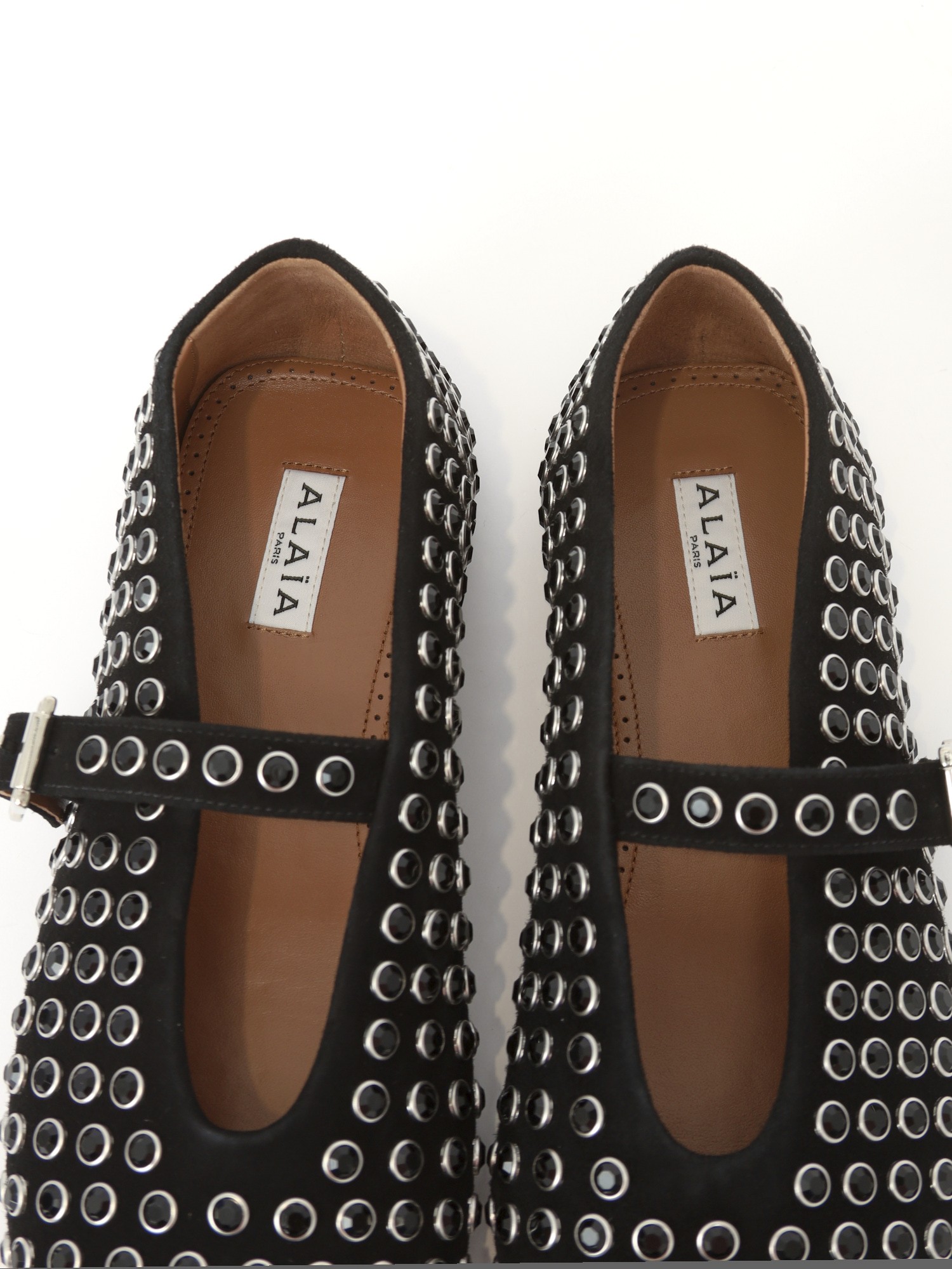 Alaia Strass Ballet Flats 37 7
