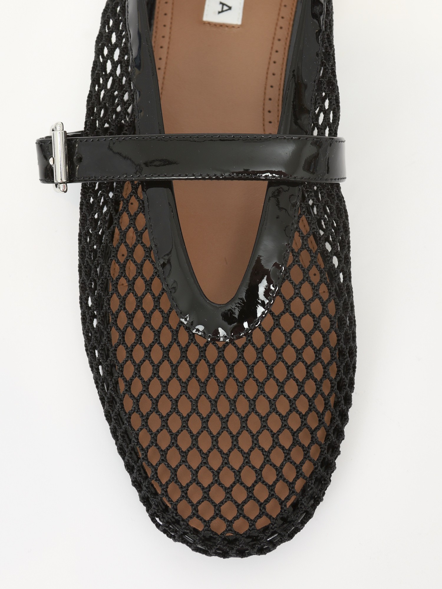 Alaia Ballet Flats In Fishnet 39 4