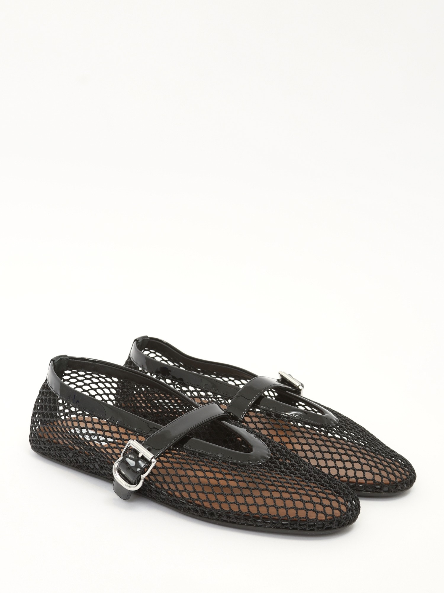 Alaia Ballet Flats In Fishnet 39 2