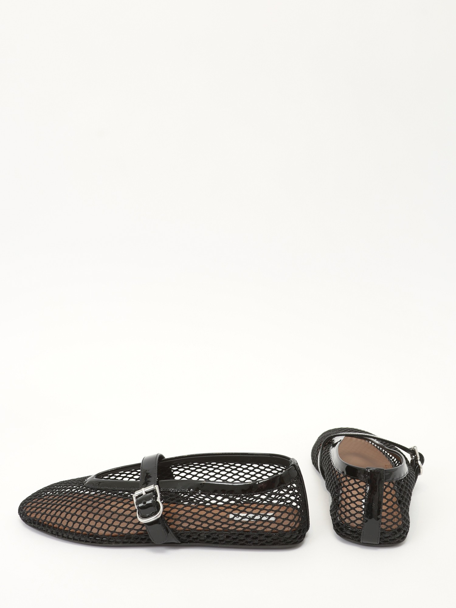 Alaia Ballet Flats In Fishnet 39 3