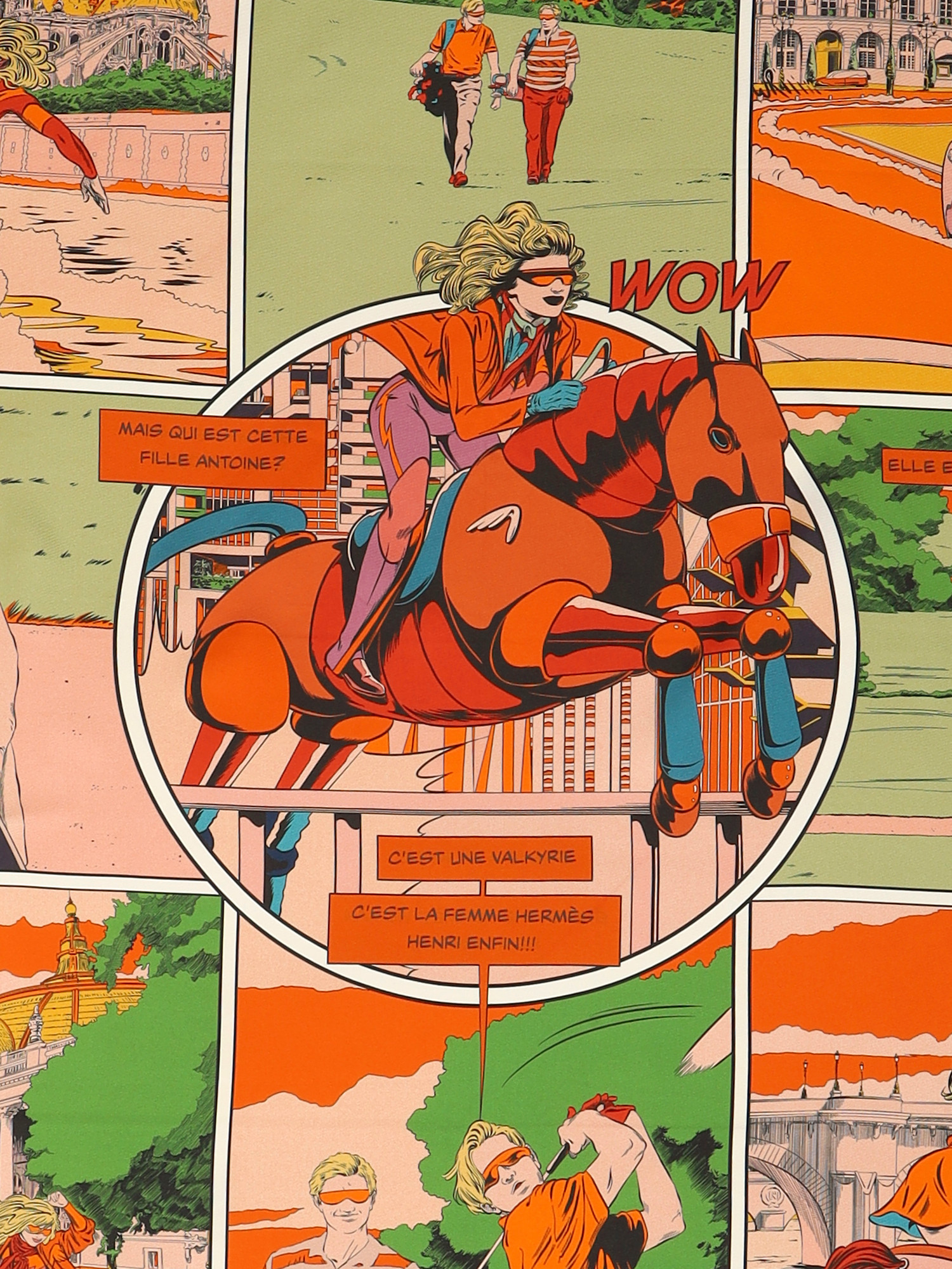 Hermes Silk Scarf  4