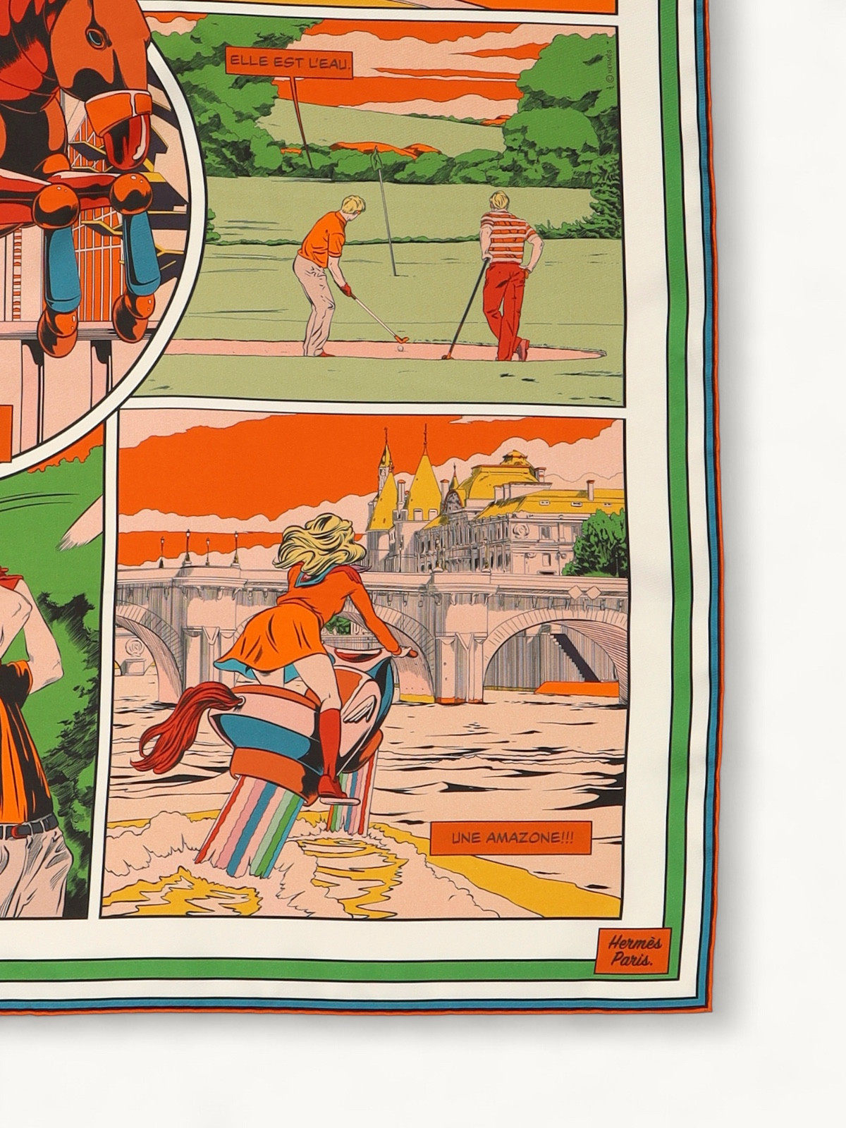 Hermes Silk Scarf  3