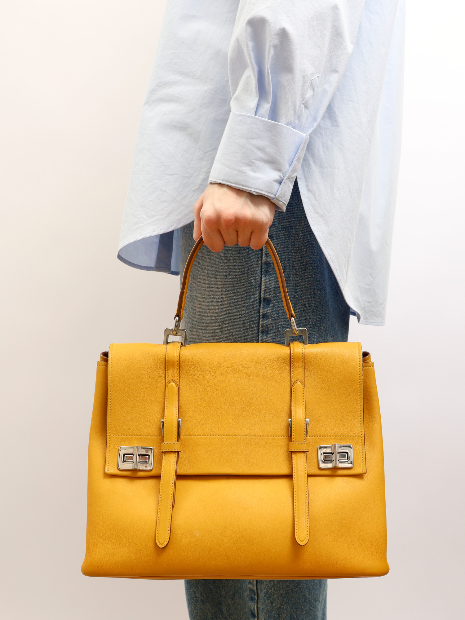 Prada Half Flap Double Turn Lock  2