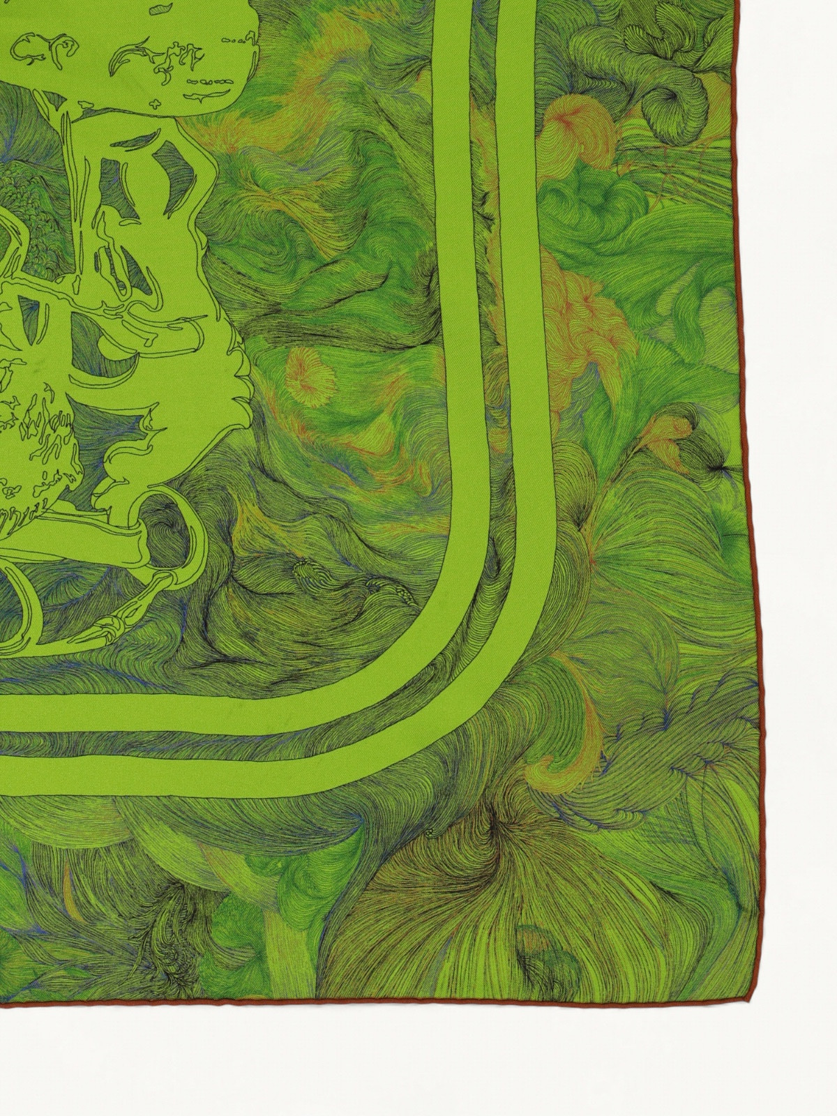 Hermes Silk Scarf  3